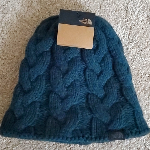 North Face beanie in ponderosa green 100% acrylic with poly lining - Picture 1 of 6